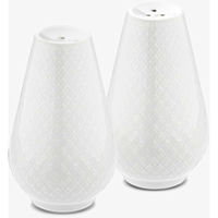 Rhombe salt- og pebersæt 7 cm., hvid