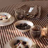 Oliva serviett 2 stk, brun