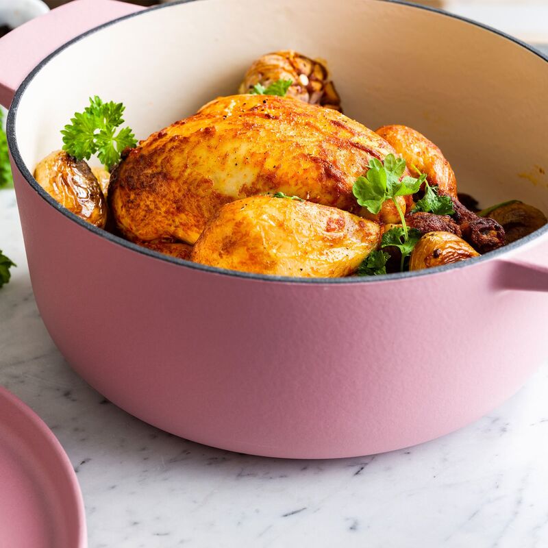 Støpejernsgryte 26 cm/5,2 liter, dried rose