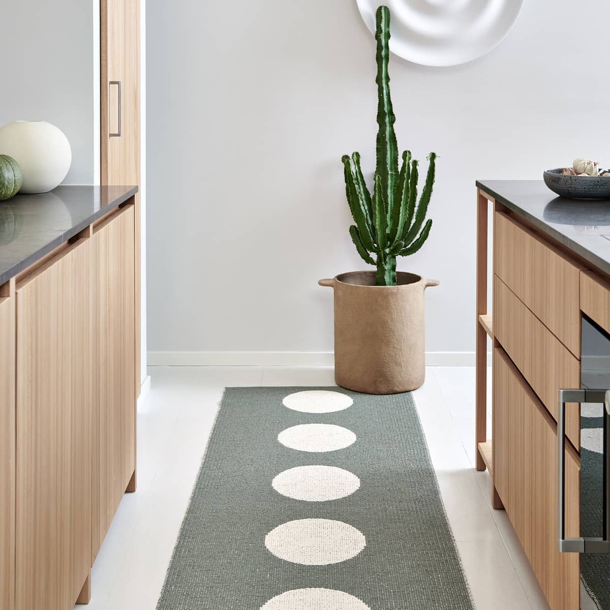 Gulvteppe Vera, 70 x 225 cm, army/vanilla