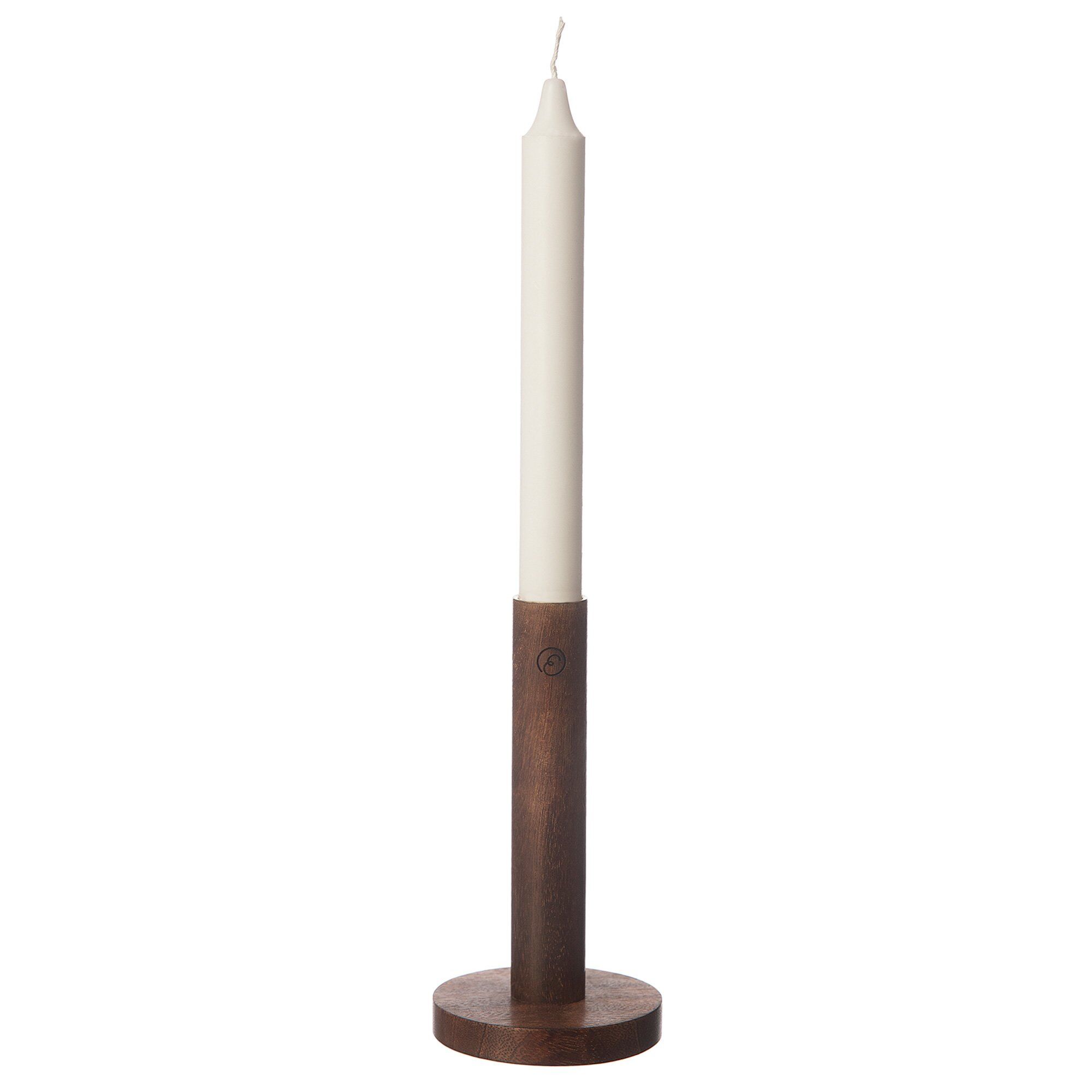 Lysestake i tre mørkebrun, 15 cm
