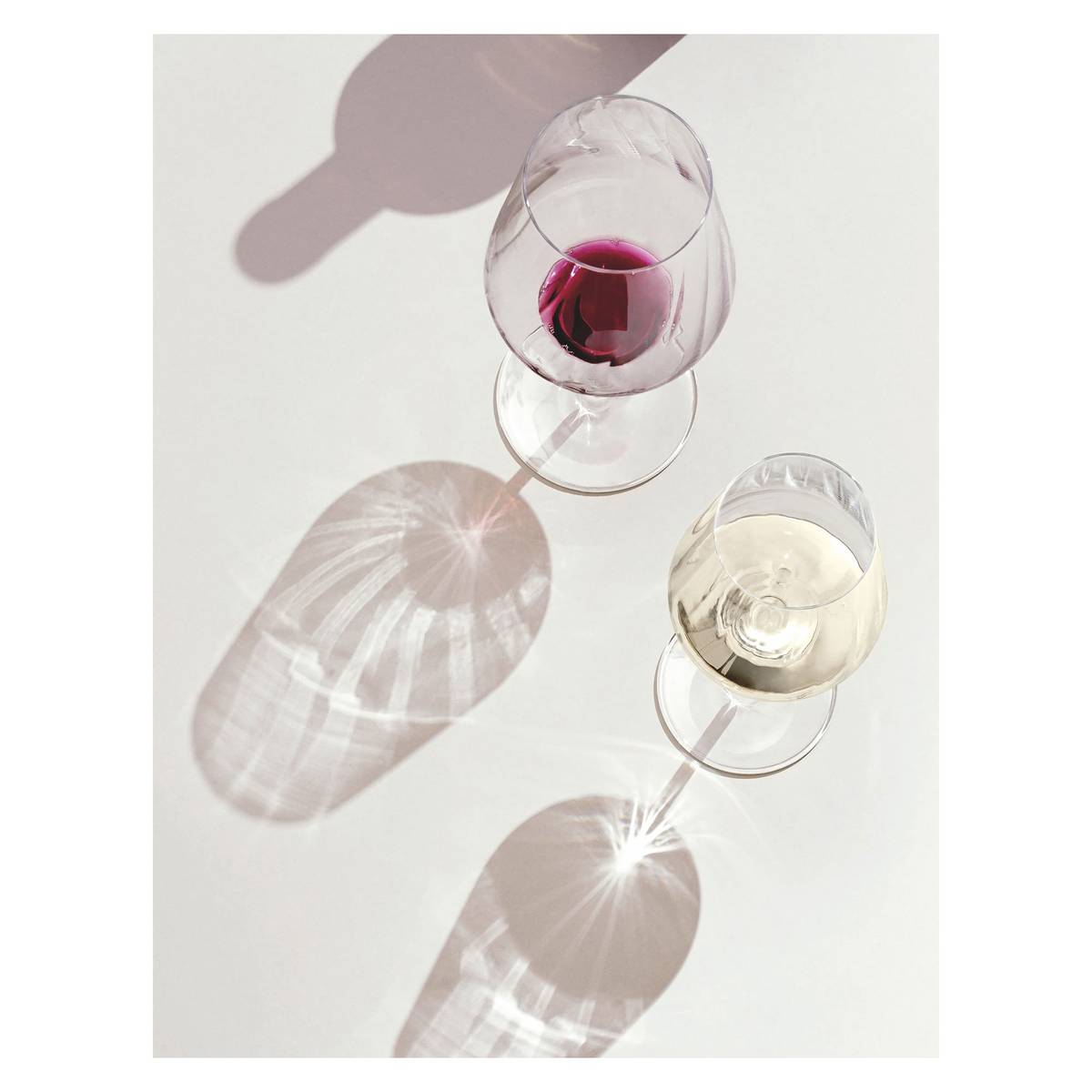 Sternschliff vitvinsglas, 2-pack
