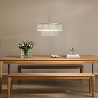 Globen Lighting Hook pendellampe 60 cm, klar/messing