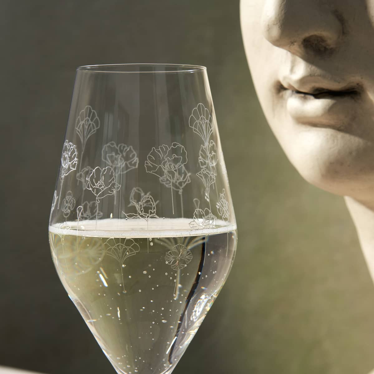 Flower champagneglas 2-pack