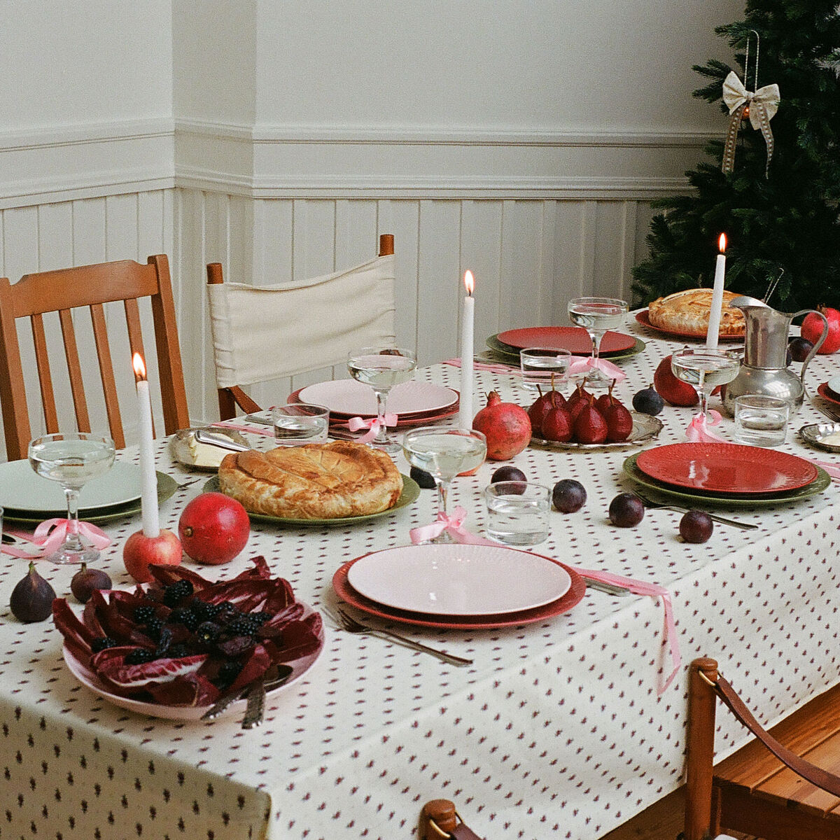 Confetti tallerken 24 cm, candyfloss