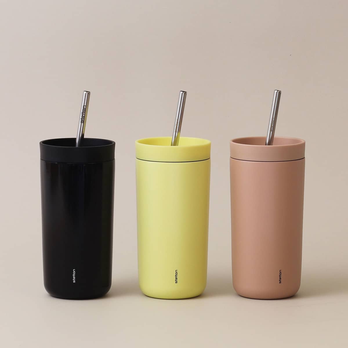 To Go Sip Termokrus med sugerør 40 cl, sort