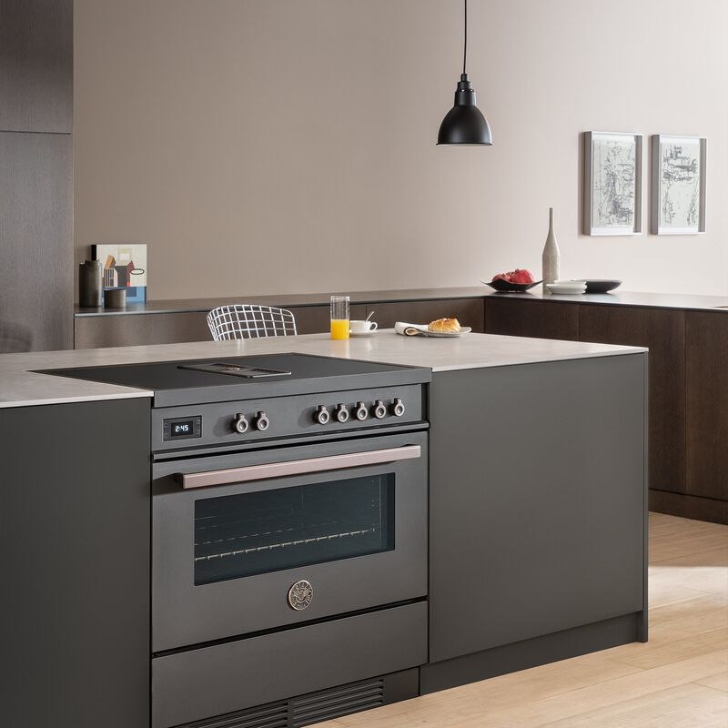 PROCH94I1ECAT Komfur med integreret emhætte 90 cm, carbonio