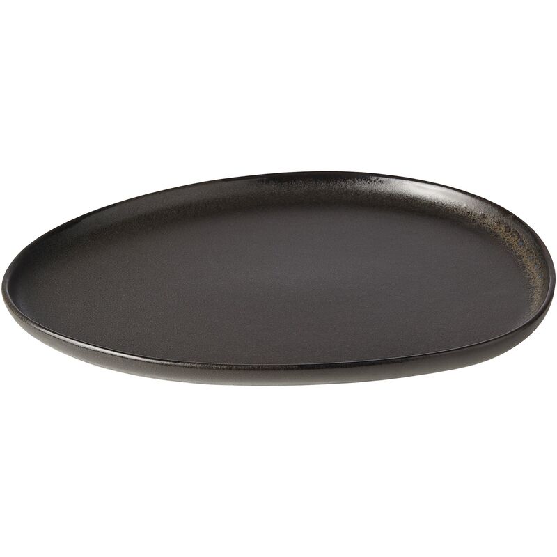 RAW Organic frokosttallerken, 24x21 cm, titanium black