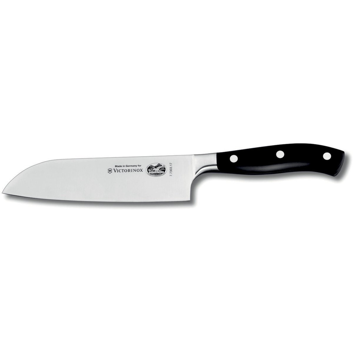 Grand Maître -santoku-veitsi, musta, 17 cm.