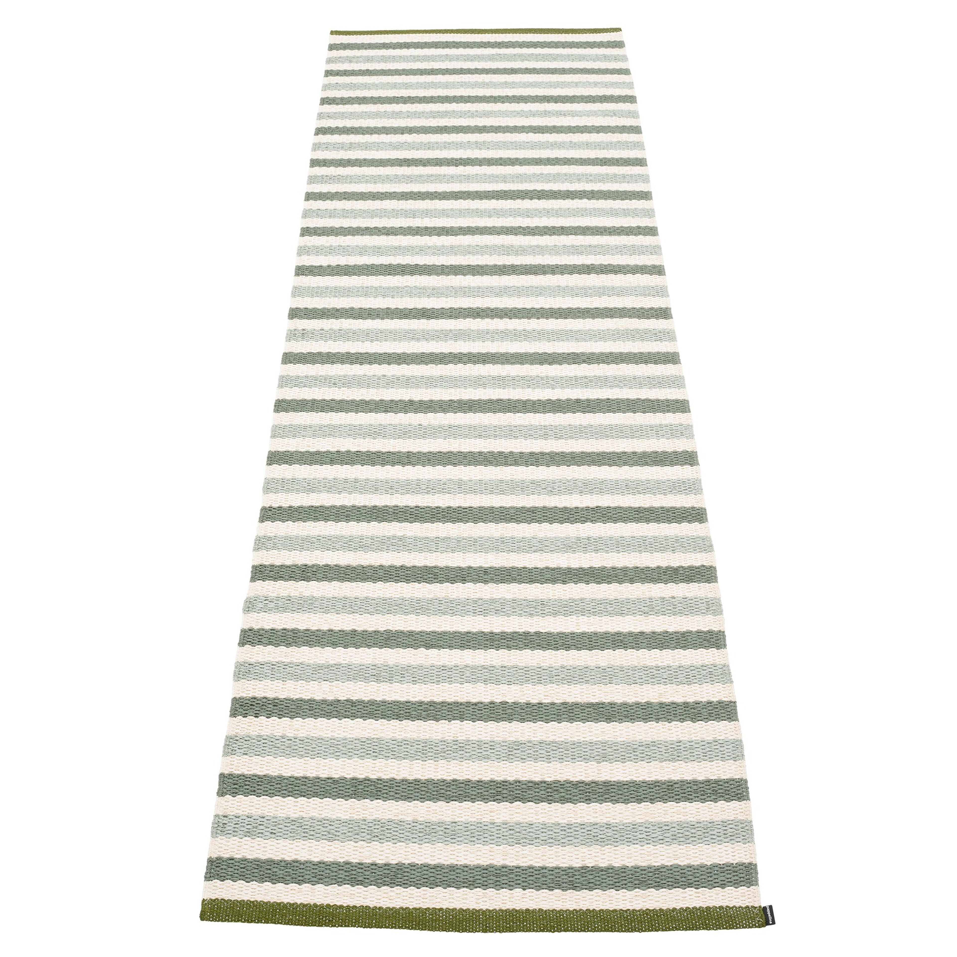 Teo matta 70 cm x 240 cm, sage/army/vanilla