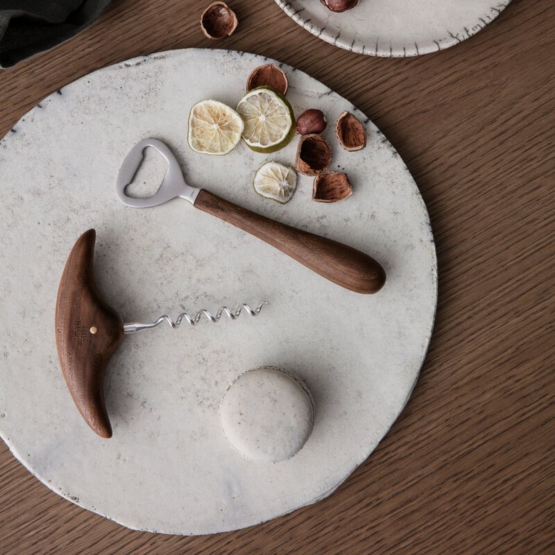 Korkskruv, valnöt, 11 cm 