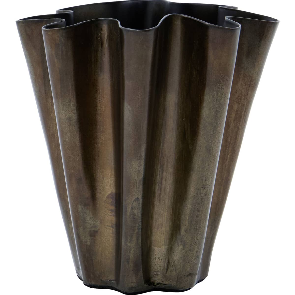 Flood vase Ø12,5 antik brun