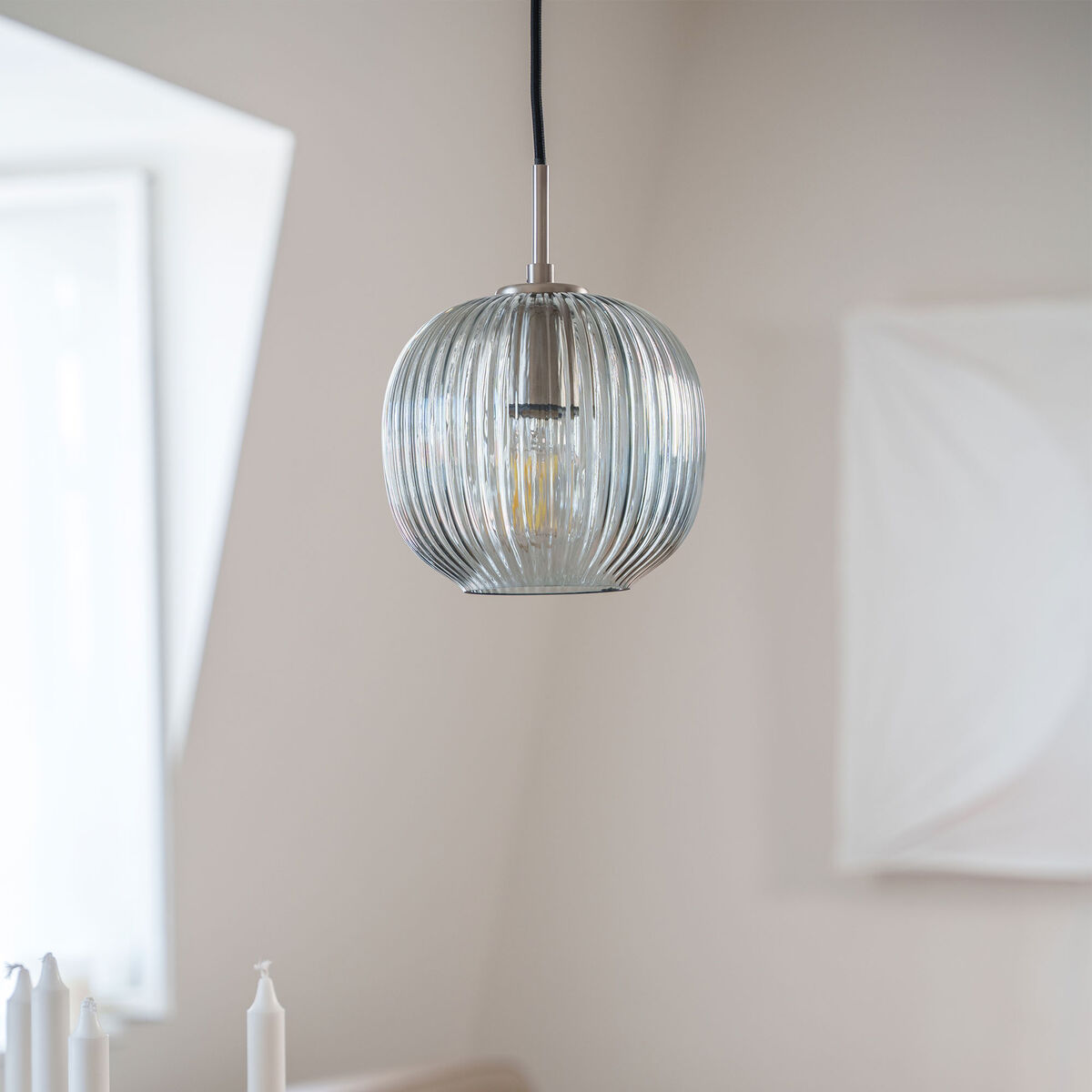 Vibra taklampe 18 cm, smoke