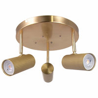 Hubble 3 plafond, børstet messing