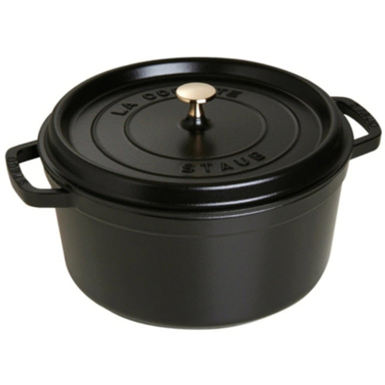 Rund Gryta 34 cm 12,6 liter Svart