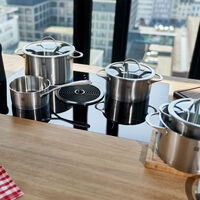 Essence gryde- og kasserollesæt, 4 dele + 3 låg, rustfrit stål