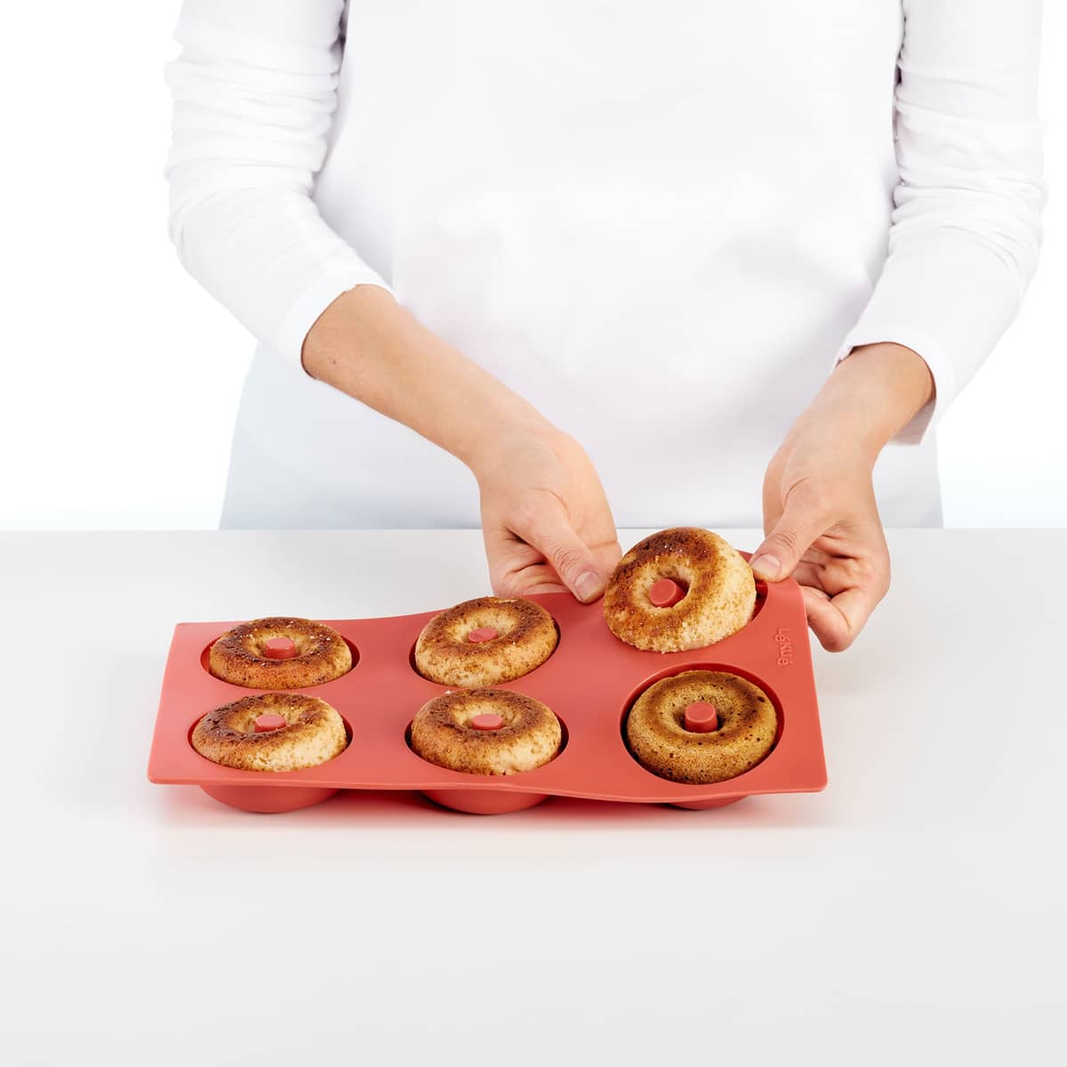 Gourmet Donutform 6 st. Röd