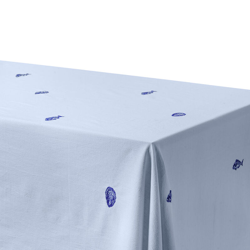 Josefin La Mer bordsduk 330x145 cm, blå