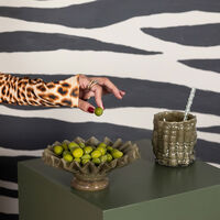 Lori M skål 18 cm, grøn/beige