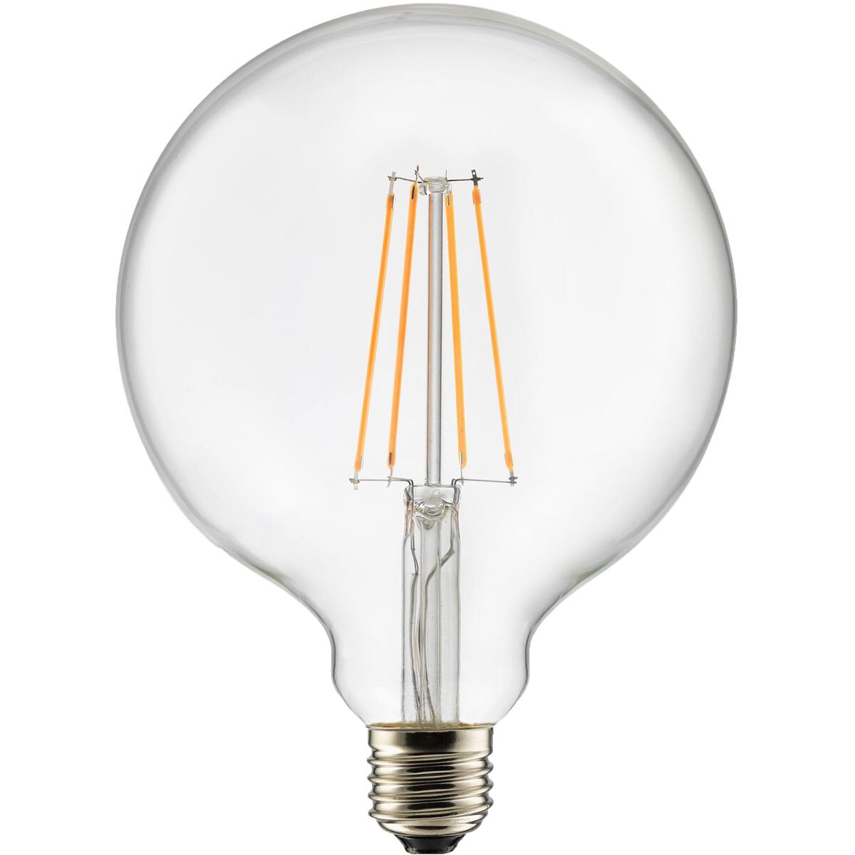 Valonlähde E27 LED kolmiportainen himmennin, pyöreä, 125 mm 0,4–7 W, opaali