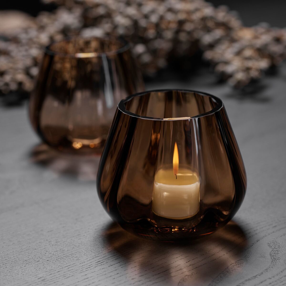 Rocks Topaz telysholder 8,5 cm