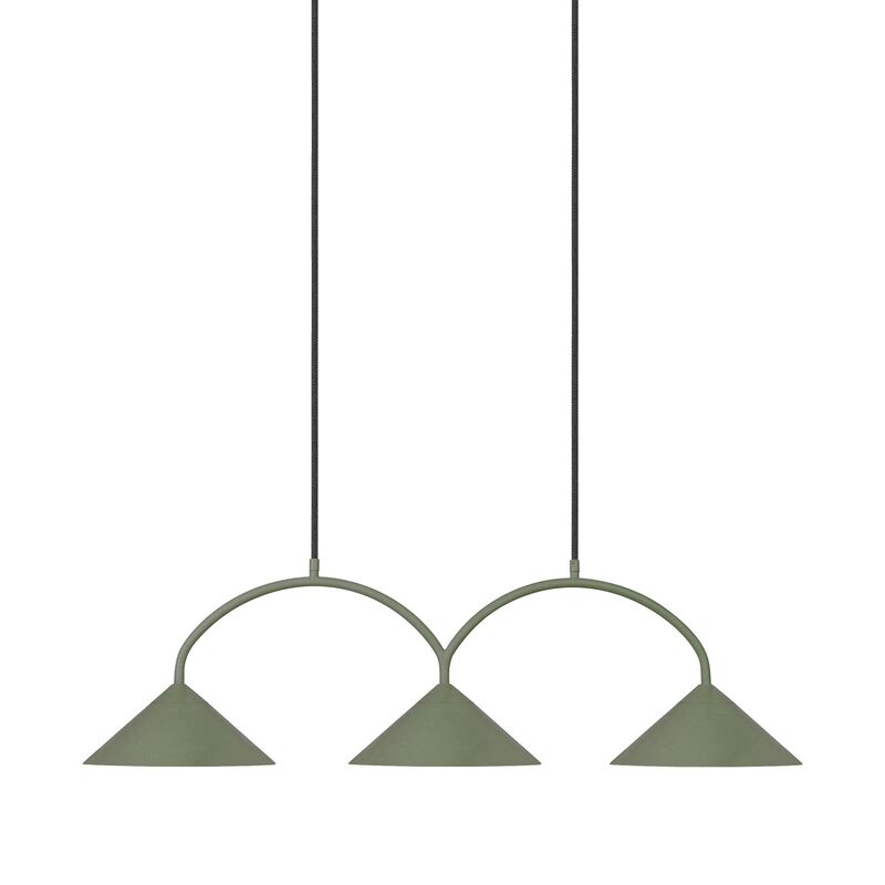 Curve 3 pendellampe, grønn