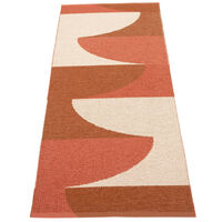 Pappelina Hill matto 70 × 180 cm, brick/rust/cream