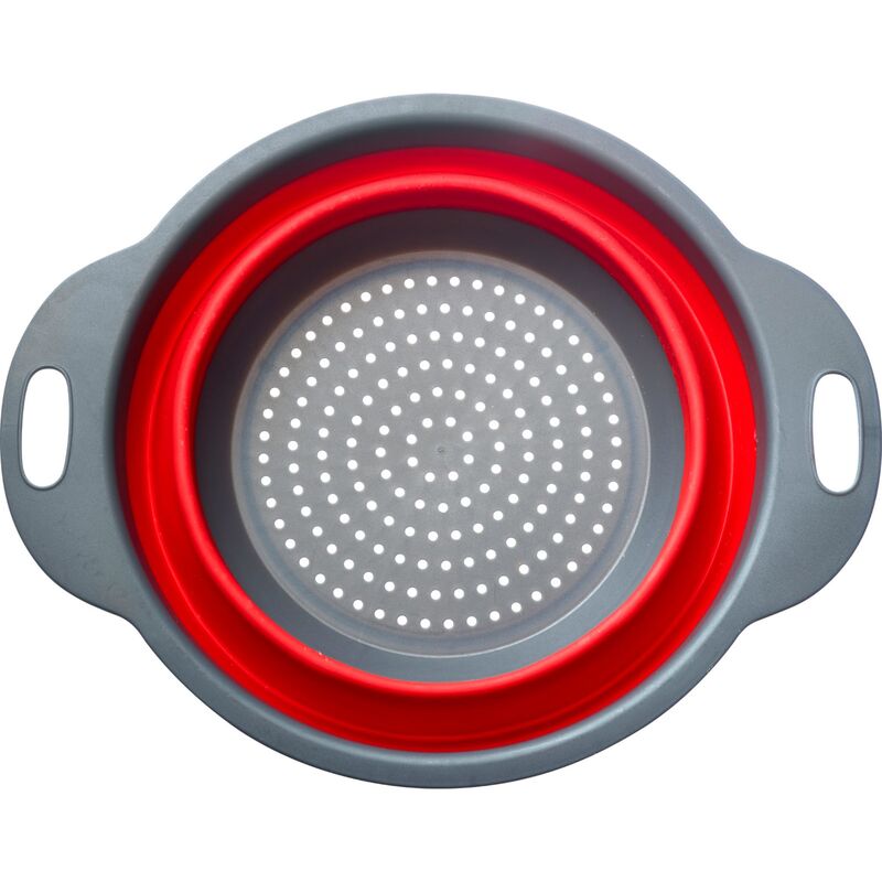 Kokoontaitettava siivilä, 29,5 x 24 cm, punainen/harmaa