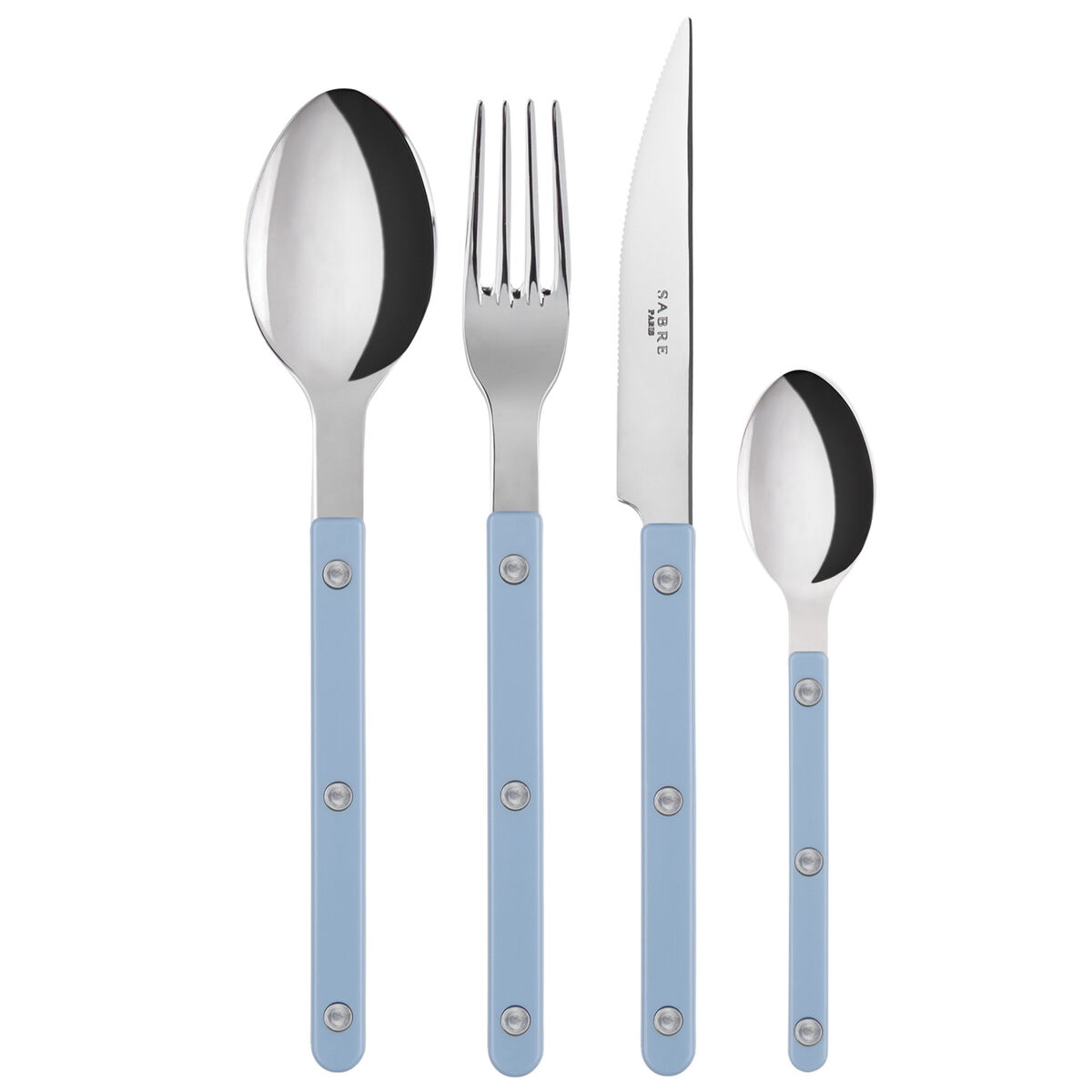 Sabre Bistrot Solid bestickset 16 delar, pastellblå