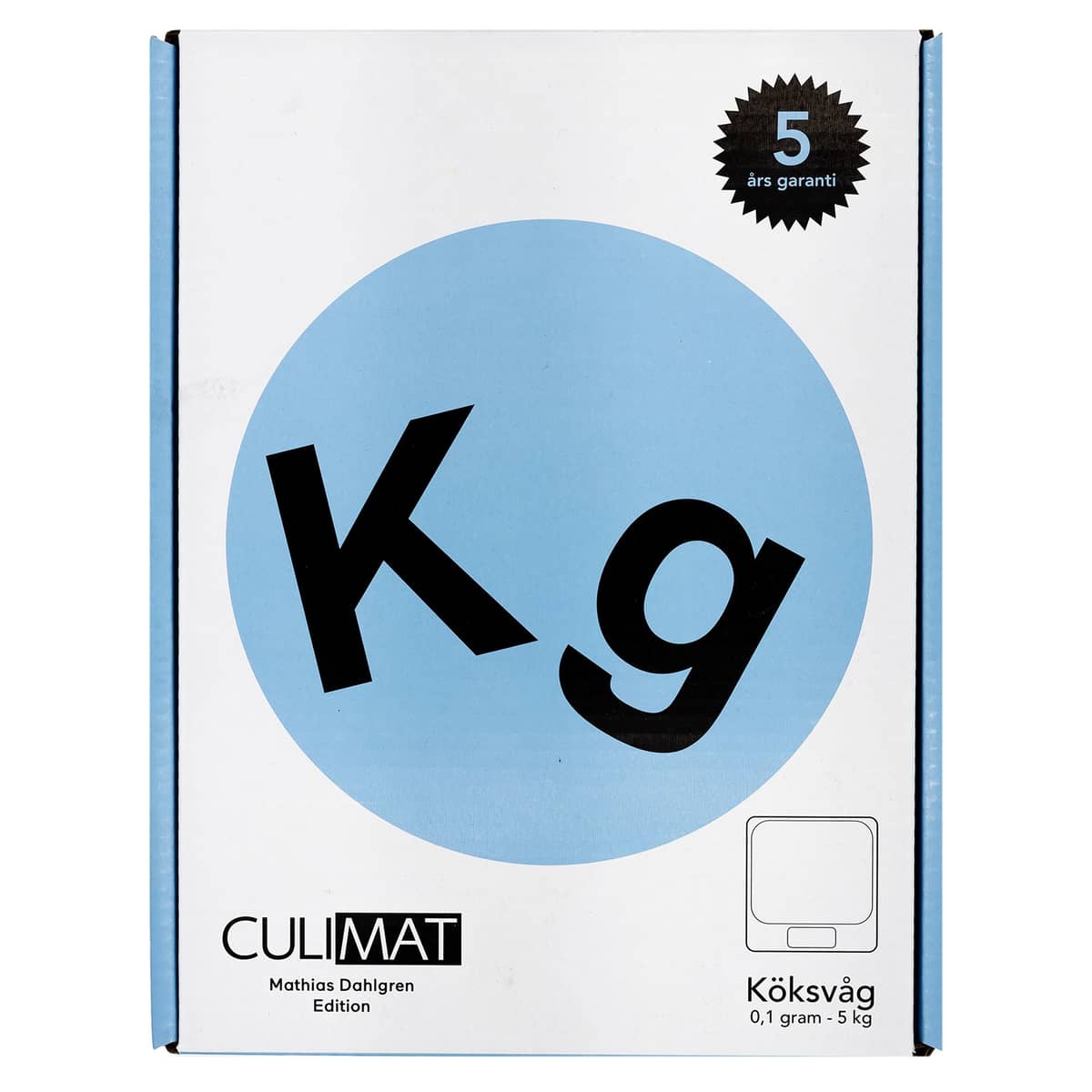 Vattentät köksvåg 5kg/0,1g