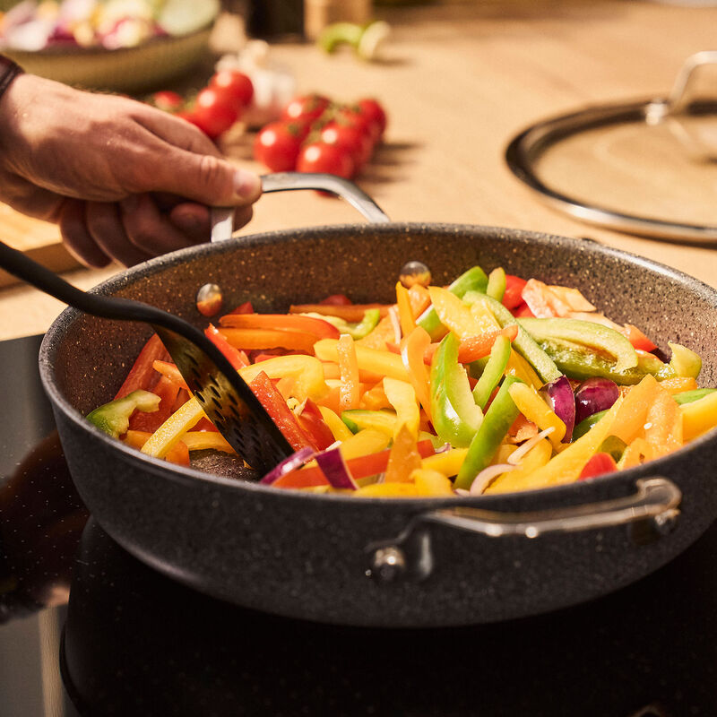 Salina tarjoilupannu kannella 28 cm, alumiini