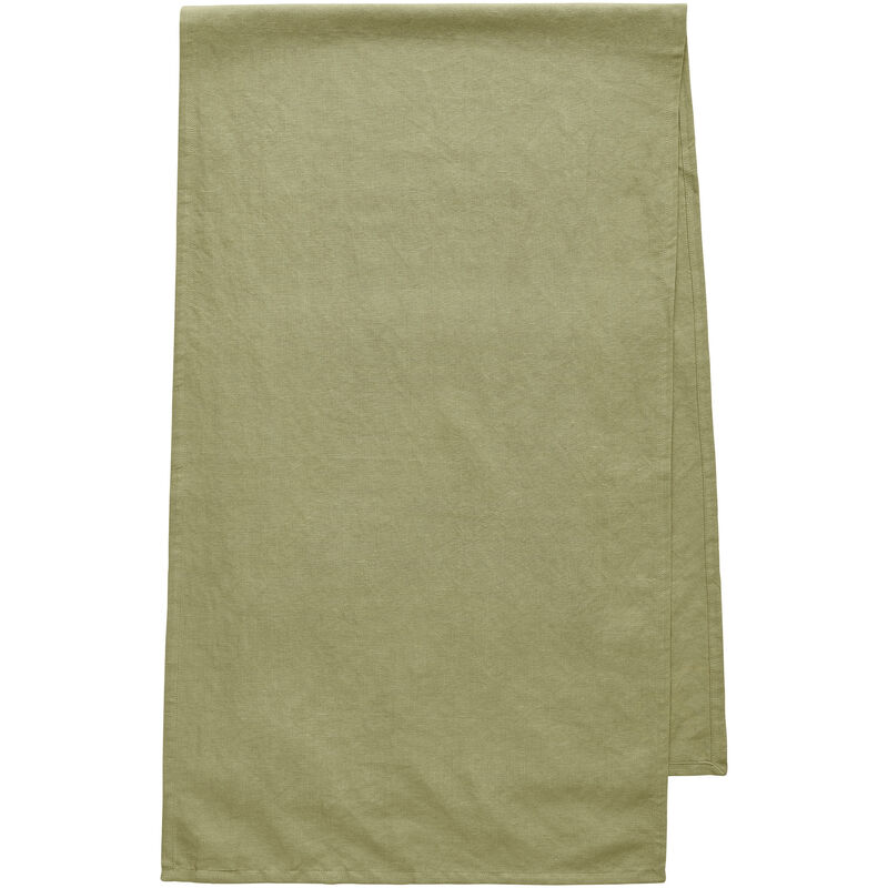 Decotique Sienna bordslöpare linne 150 × 45 cm, grön