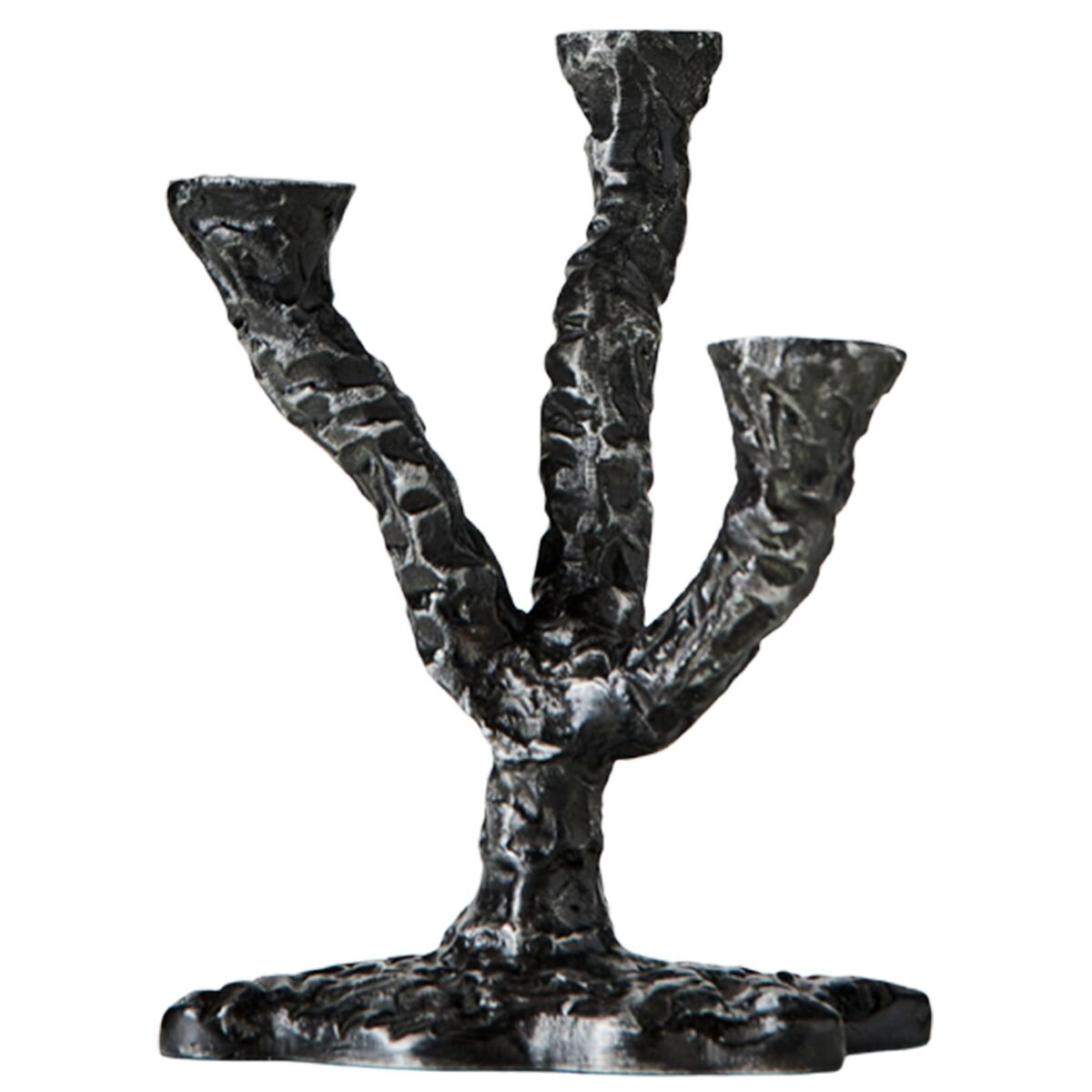 Ava lysestake, antique dark grey