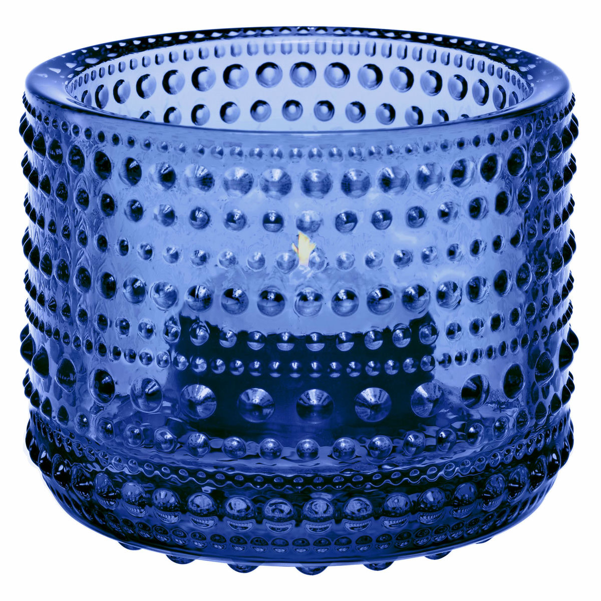 Kastehelmi-kynttilälyhty 6,4 cm, ultramariinin sininen