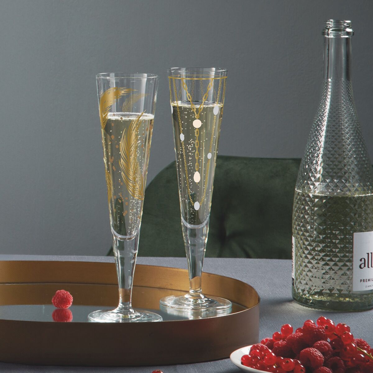 Goldnacht No.42 champagneglas, 1 st