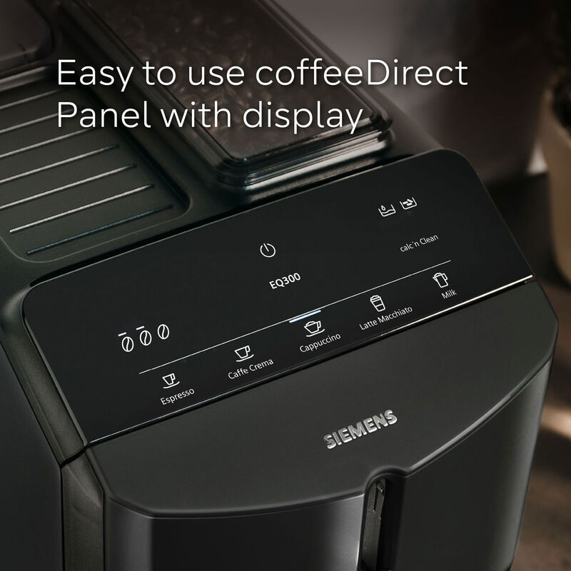 EQ300 täysautomaattinen kahvikone, musta