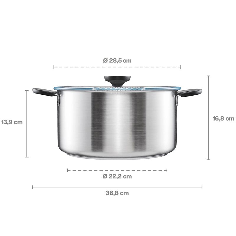 Functional Form gryde 7 liter, rustfrit stål 