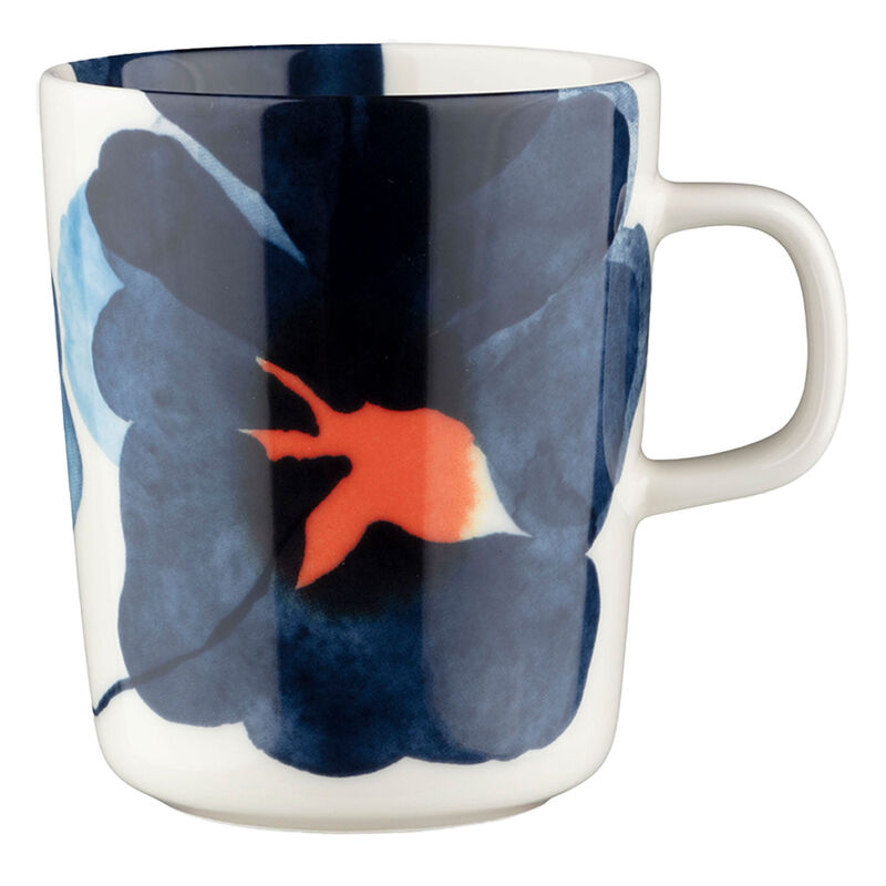 Valssi kopp 2,5 dl, hvit/blå/oransje