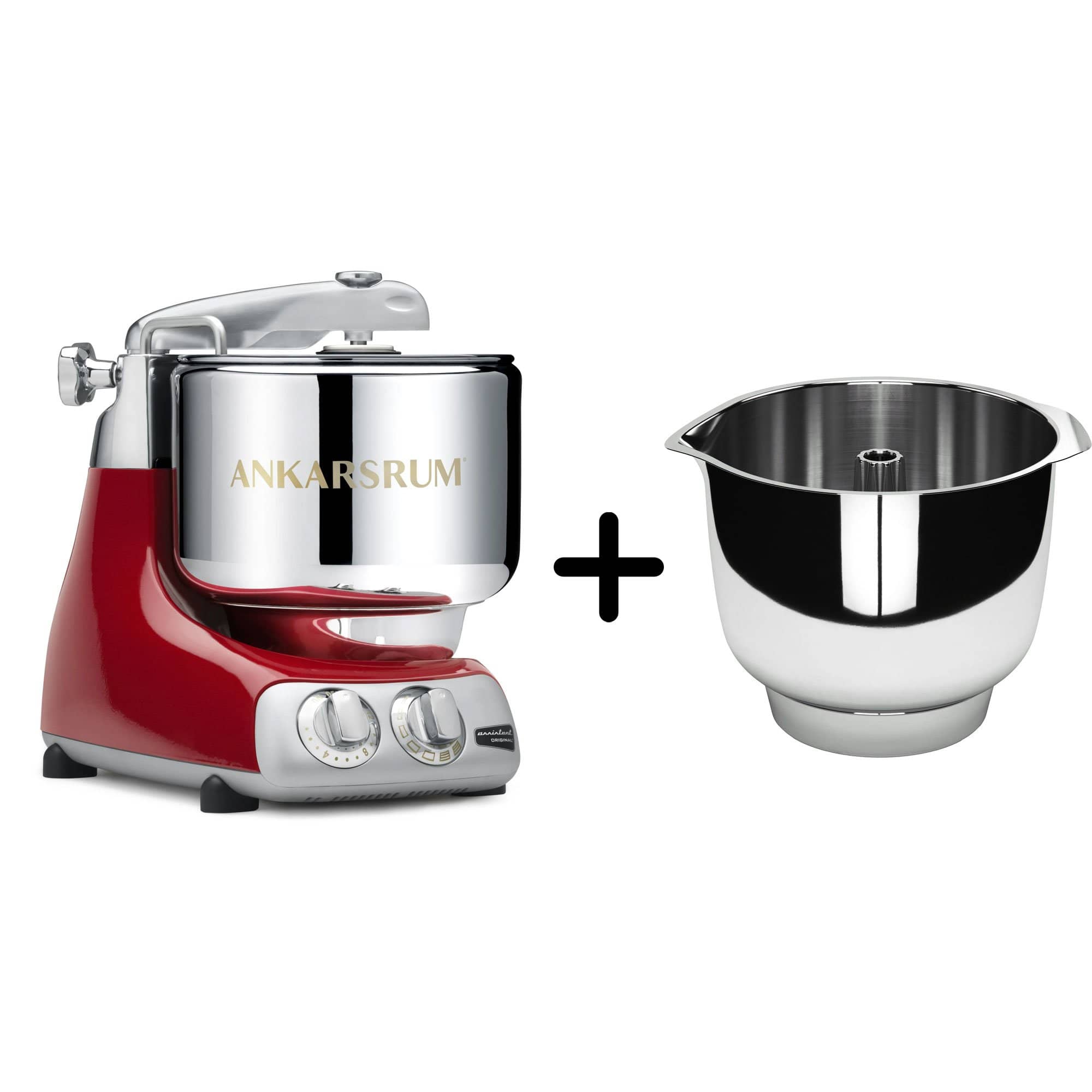 Assistent AKM 6230 Kjøkkenmaskin + Original vispebolle, red