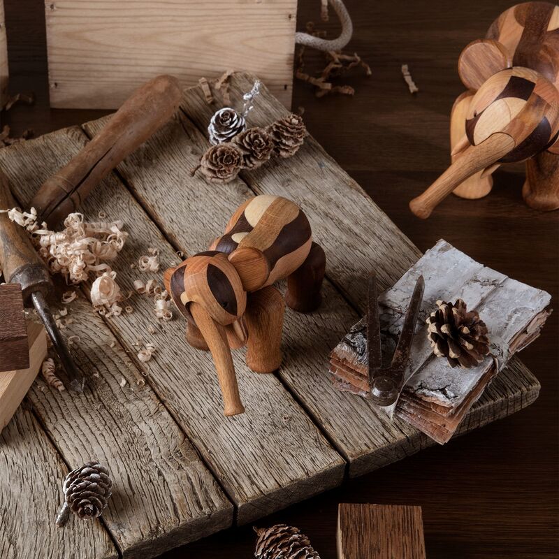 Reworked Anniversary elefant stor, 17x28x21 cm