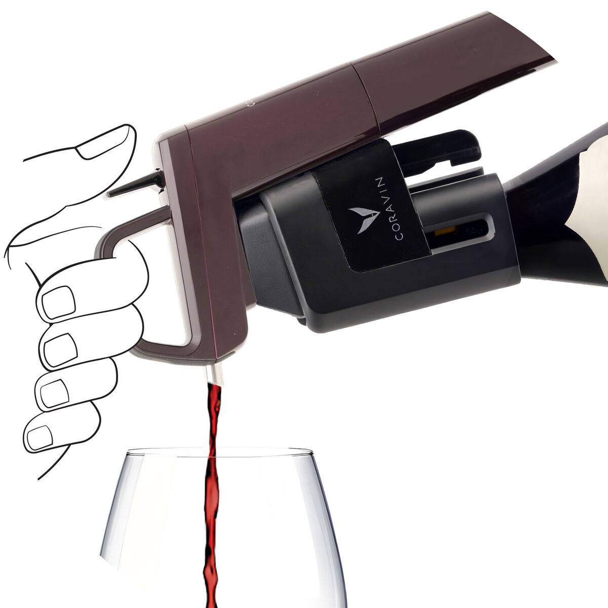 Timeless Six+ vinkonserveringssystem, rød