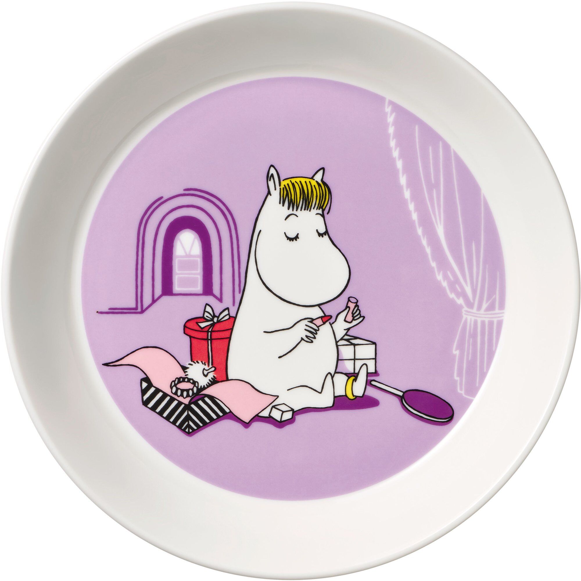 Moomin Arabia Snorkfrøken lilla mummitallerken lilla