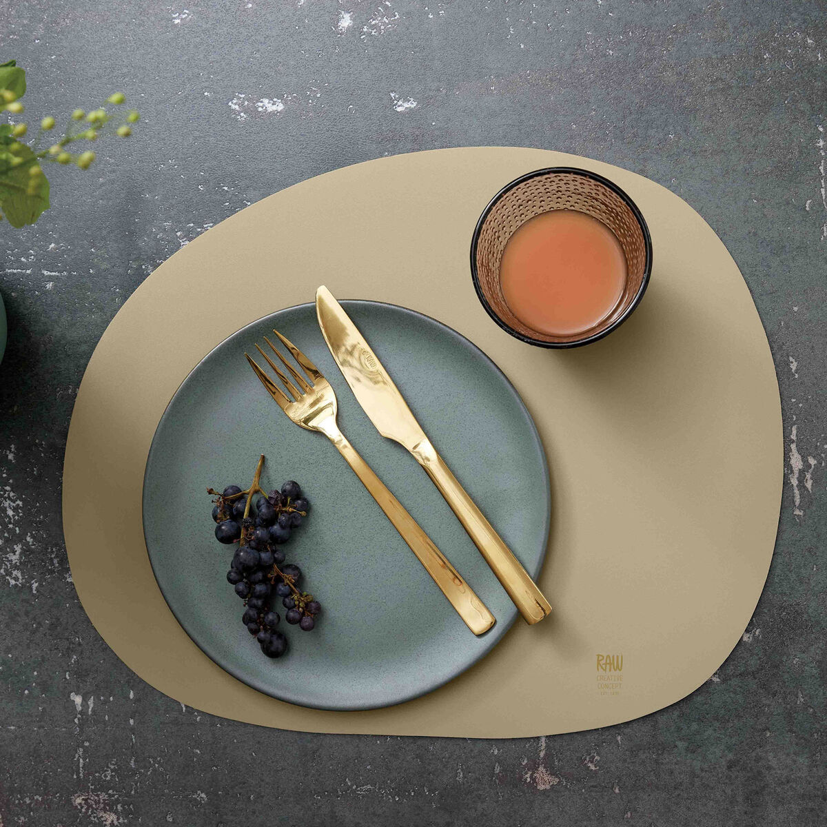 Raw bordstablett, mellow clay