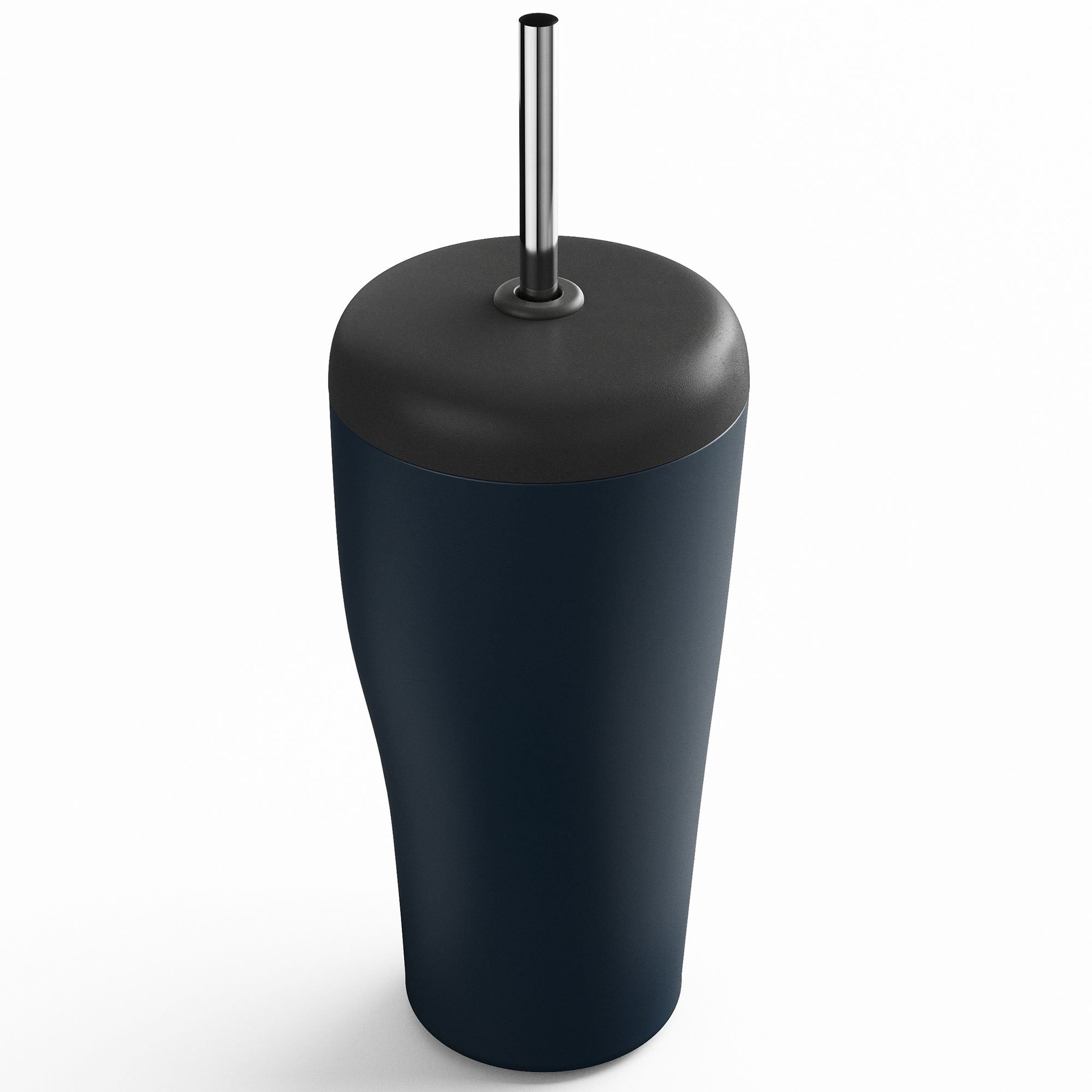 termoskopp + sugrör, blå