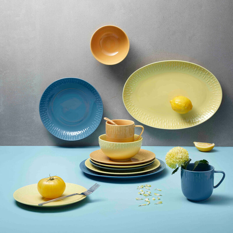 Confetti soikea vati 36 × 25,5 cm, lemon