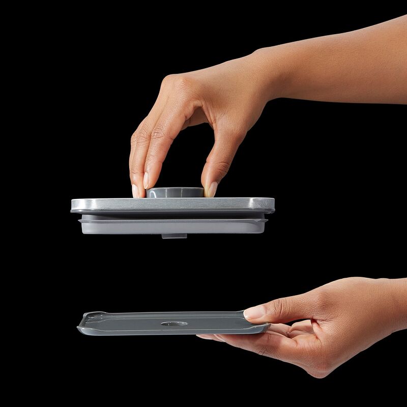 POP rektangulær stål beholder 2,6 liter