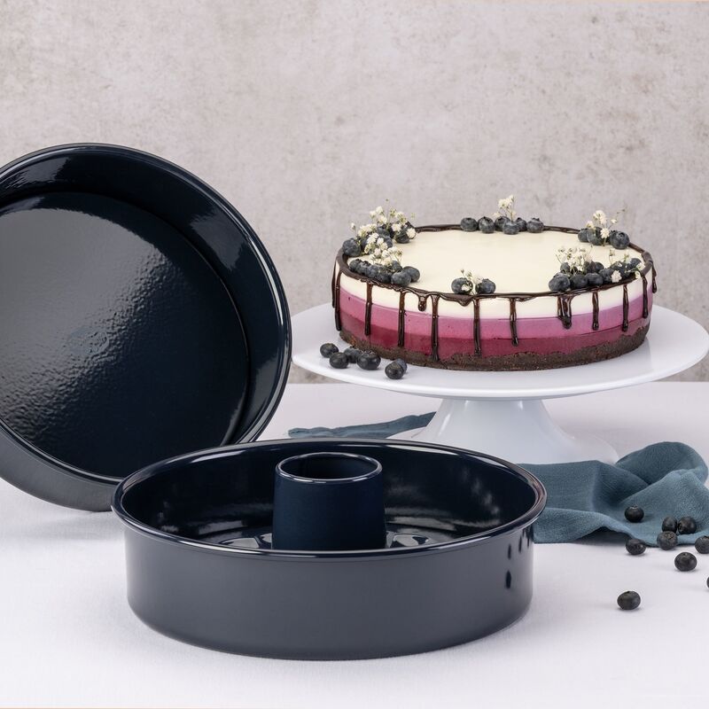 Kakkuvuoka irtopohjalla 26 cm, tummansininen