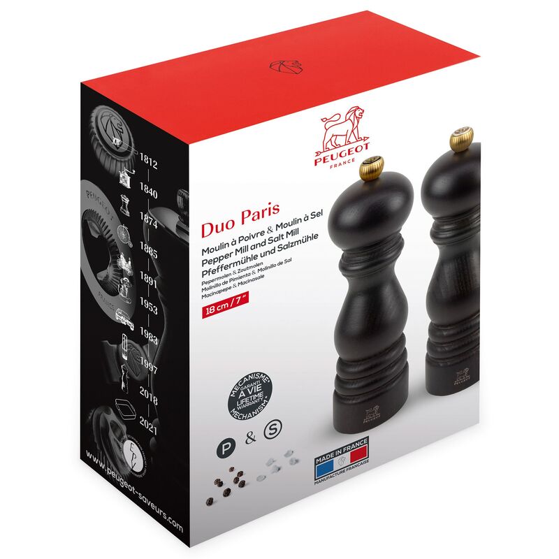 DUO salt- och pepparkvarn 18 cm, chocolate