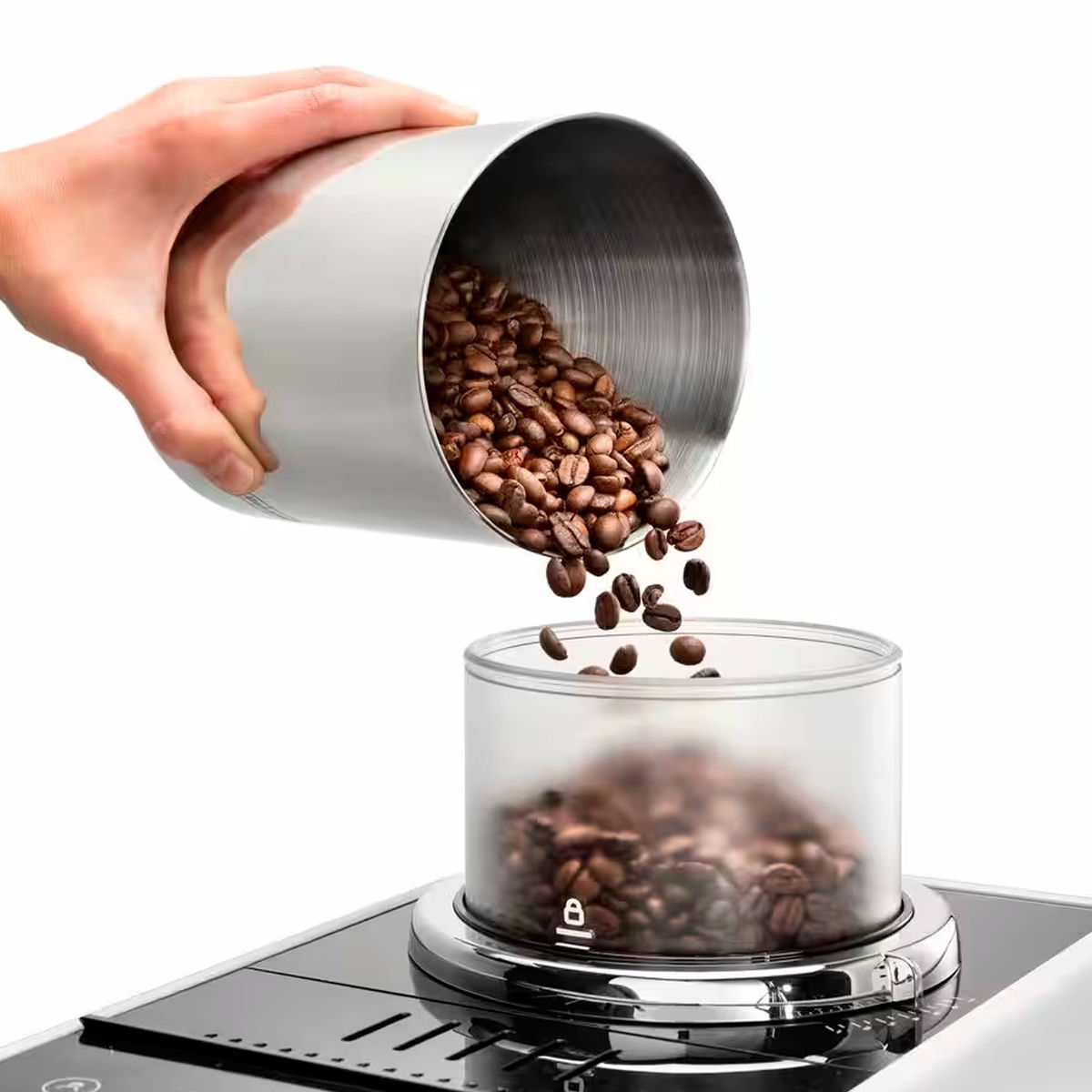 Delonghi Rivelia EXAM440.55.W Helautomatisk kaffemaskin, vit