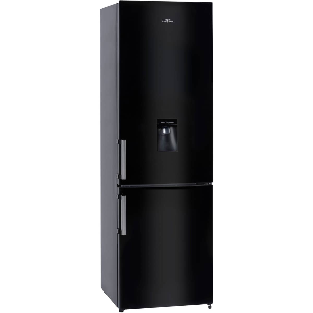EVUD4049 kjøleskap/fryser med vanndispenser 198 + 71 liter, svart